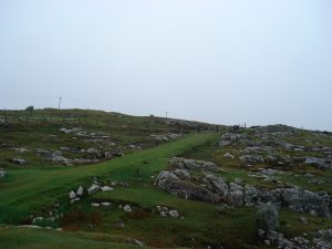 Pathway up the hill from Harbour Cottage