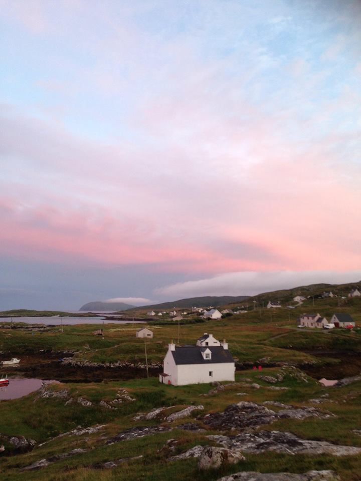 Sunset over Harbour Cottage